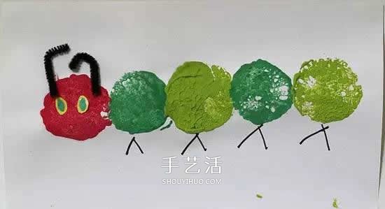 簡單又可愛小手工 幼兒園卡紙做毛毛蟲的教程 -  rpnrmr.com