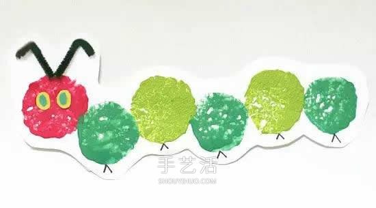 簡單又可愛小手工 幼兒園卡紙做毛毛蟲的教程 -  rpnrmr.com