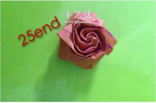 詳細折紙玫瑰教程 可愛手指玫瑰花的折法圖解 -  rpnrmr.com