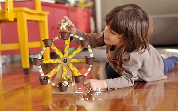 手工摩天輪怎么做 瓦楞紙制作摩天輪玩具圖片 -  rpnrmr.com