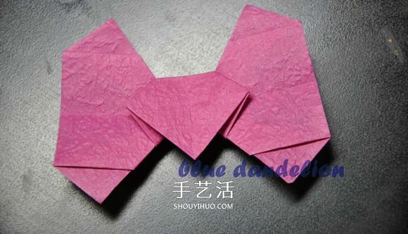 浪漫蝴蝶心的折法圖解 折紙蝴蝶愛心的步驟圖 -  rpnrmr.com