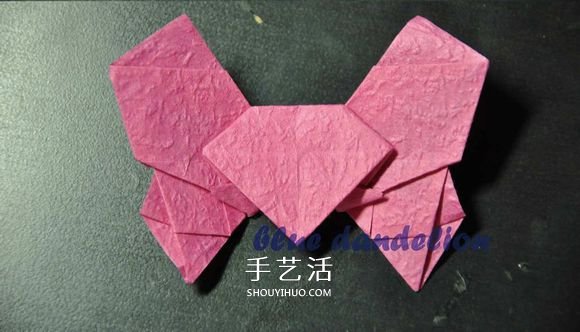 浪漫蝴蝶心的折法圖解 折紙蝴蝶愛心的步驟圖 -  rpnrmr.com
