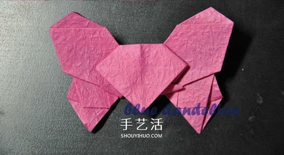浪漫蝴蝶心的折法圖解 折紙蝴蝶愛心的步驟圖 -  rpnrmr.com