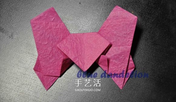 浪漫蝴蝶心的折法圖解 折紙蝴蝶愛心的步驟圖 -  rpnrmr.com