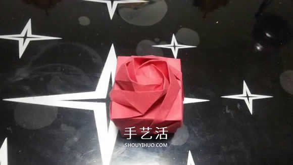 玫瑰紙盒的折法圖解 情人節(jié)玫瑰禮品盒折紙 -  rpnrmr.com