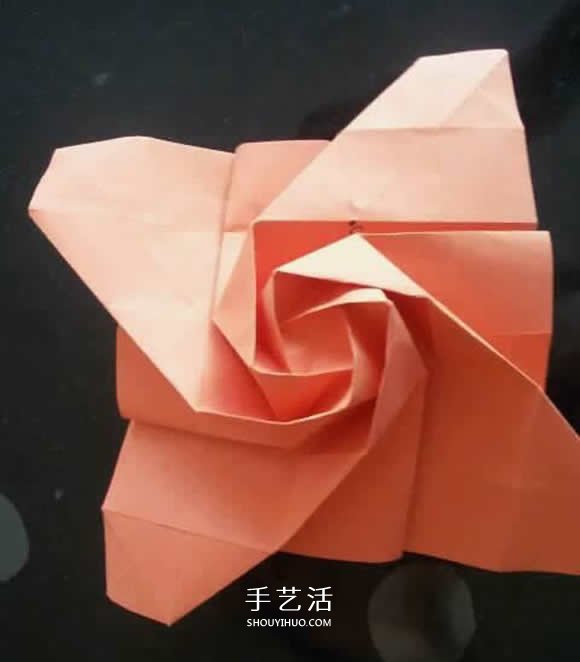 玫瑰紙盒的折法圖解 情人節(jié)玫瑰禮品盒折紙 -  rpnrmr.com