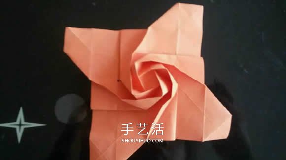 玫瑰紙盒的折法圖解 情人節(jié)玫瑰禮品盒折紙 -  rpnrmr.com
