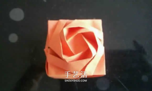 玫瑰紙盒的折法圖解 情人節(jié)玫瑰禮品盒折紙 -  rpnrmr.com