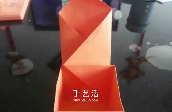 玫瑰紙盒的折法圖解 情人節(jié)玫瑰禮品盒折紙 -  rpnrmr.com