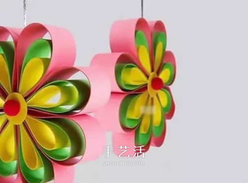 卡紙做八瓣花的方法 手工制作立體花朵掛飾 -  rpnrmr.com