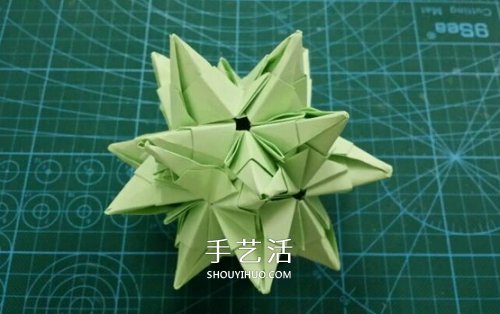 怎么折紙星星花球圖解 發(fā)射光芒立體星星的折法 -  rpnrmr.com