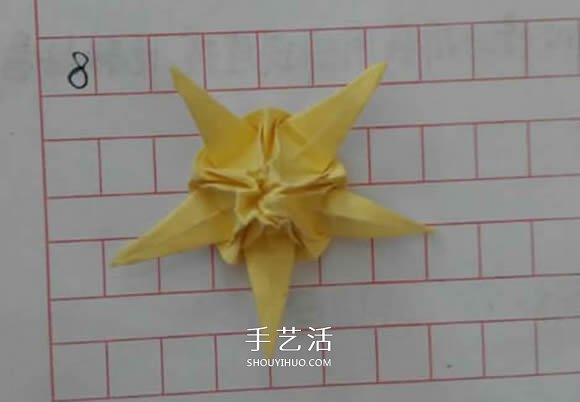 五瓣佐藤玫瑰折法圖解 怎么折佐藤玫瑰花步驟 -  rpnrmr.com