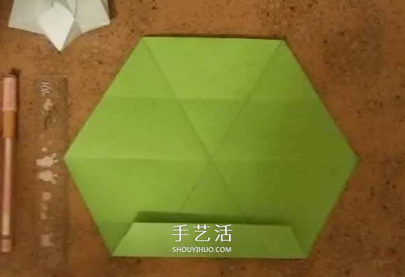 漂亮紙花的折法 手工折紙六角星花的步驟圖解 -  rpnrmr.com