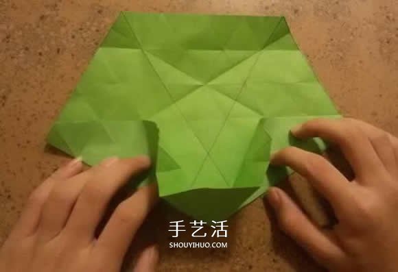 漂亮紙花的折法 手工折紙六角星花的步驟圖解 -  rpnrmr.com