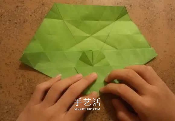漂亮紙花的折法 手工折紙六角星花的步驟圖解 -  rpnrmr.com