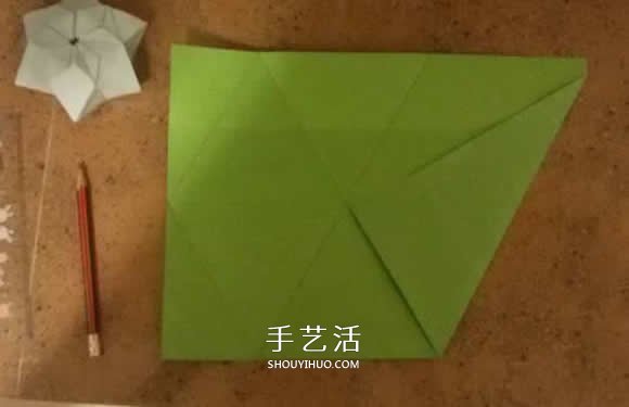 漂亮紙花的折法 手工折紙六角星花的步驟圖解 -  rpnrmr.com