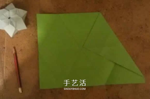 漂亮紙花的折法 手工折紙六角星花的步驟圖解 -  rpnrmr.com