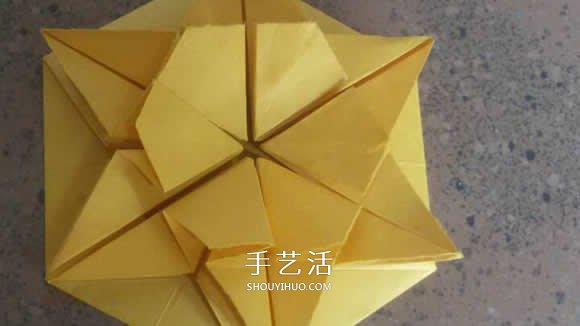 漂亮紙花的折法 手工折紙六角星花的步驟圖解 -  rpnrmr.com
