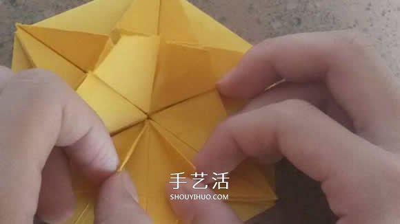漂亮紙花的折法 手工折紙六角星花的步驟圖解 -  rpnrmr.com