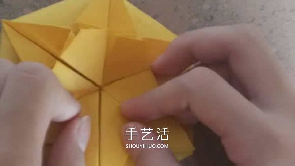 漂亮紙花的折法 手工折紙六角星花的步驟圖解 -  rpnrmr.com