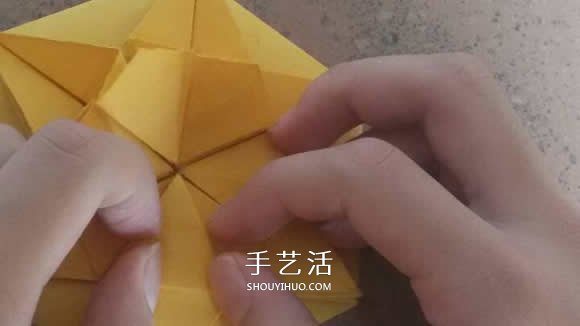 漂亮紙花的折法 手工折紙六角星花的步驟圖解 -  rpnrmr.com