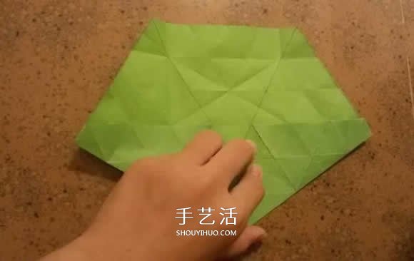 漂亮紙花的折法 手工折紙六角星花的步驟圖解 -  rpnrmr.com