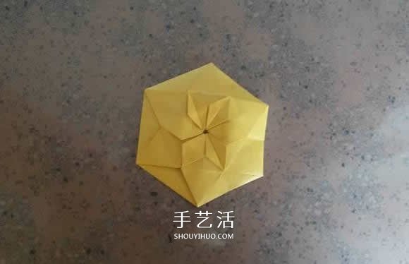 漂亮紙花的折法 手工折紙六角星花的步驟圖解 -  rpnrmr.com