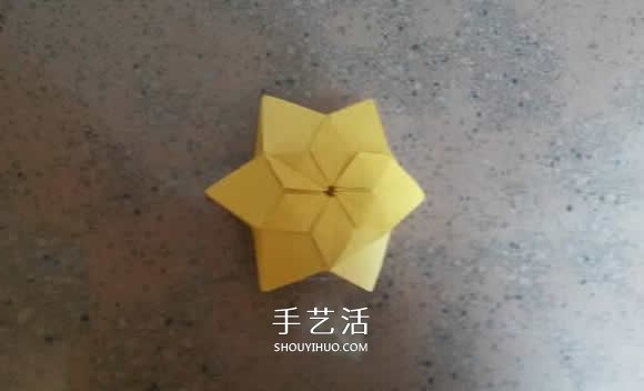 漂亮紙花的折法 手工折紙六角星花的步驟圖解 -  rpnrmr.com