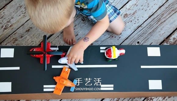 紙箱紙盒廢物利用 DIY玩具火車軌道/飛機跑道 -  rpnrmr.com