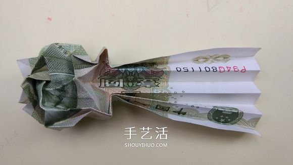 紙幣折心花怒放的方法 情人節(jié)愛心玫瑰花折法 -  rpnrmr.com