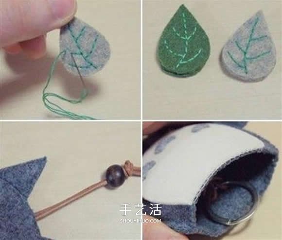 自制卡通鑰匙包的方法 手工布藝龍貓鑰匙包制作 -  rpnrmr.com