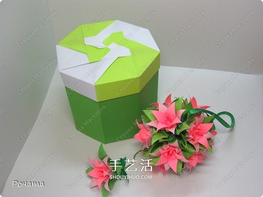 情人節(jié)八角盒子的折法 漂亮情人節(jié)禮品盒折紙 -  rpnrmr.com