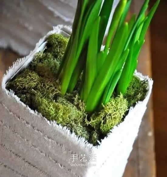 牛奶盒廢物利用 手工制作簡易花盆的方法圖解 -  rpnrmr.com