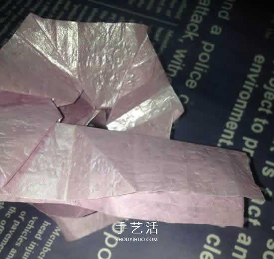 齒輪玫瑰的折紙方法 長(zhǎng)條紙折紙玫瑰花圖解 -  rpnrmr.com