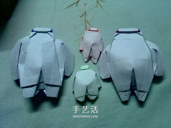 萌神折紙教程 可愛立體大白的折法圖解步驟 -  rpnrmr.com