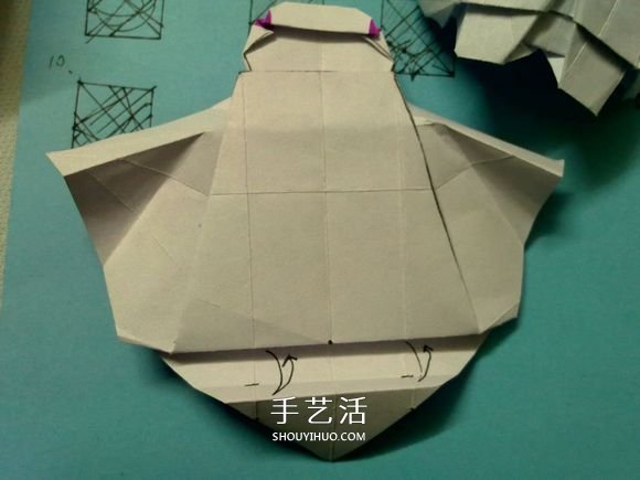 萌神折紙教程 可愛立體大白的折法圖解步驟 -  rpnrmr.com