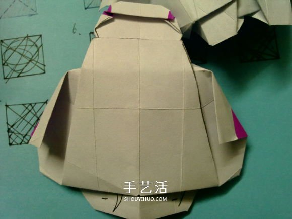 萌神折紙教程 可愛立體大白的折法圖解步驟 -  rpnrmr.com