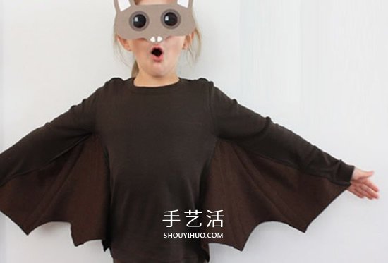 兒童蝙蝠衣制作方法 自制萬(wàn)圣節(jié)蝙蝠服裝圖解 -  rpnrmr.com