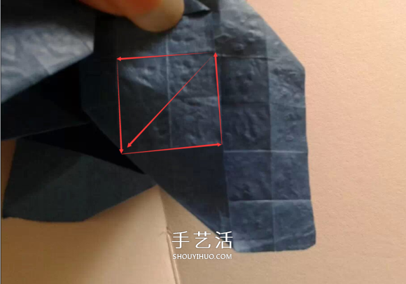 折紙玫瑰花教程 漂亮貝利爾玫瑰的折法步驟 -  rpnrmr.com