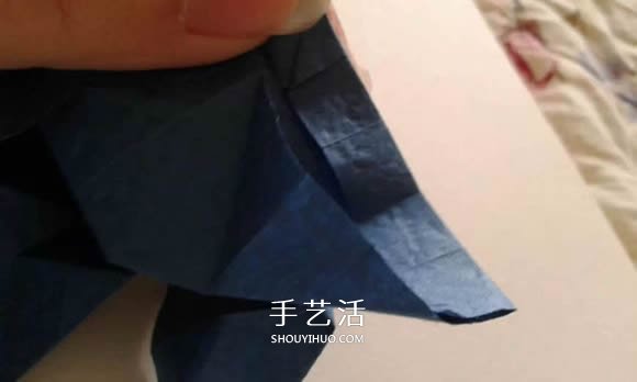 折紙玫瑰花教程 漂亮貝利爾玫瑰的折法步驟 -  rpnrmr.com