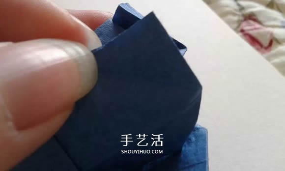 折紙玫瑰花教程 漂亮貝利爾玫瑰的折法步驟 -  rpnrmr.com