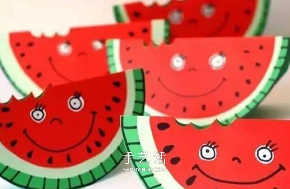 幼兒園西瓜手工圖片 卡紙做西瓜的方法教程 -  rpnrmr.com