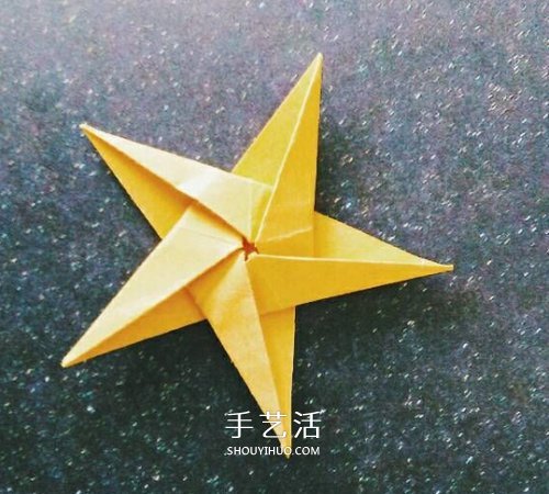 立體小星星的折法圖解 漂亮五角星怎么折教程 -  rpnrmr.com