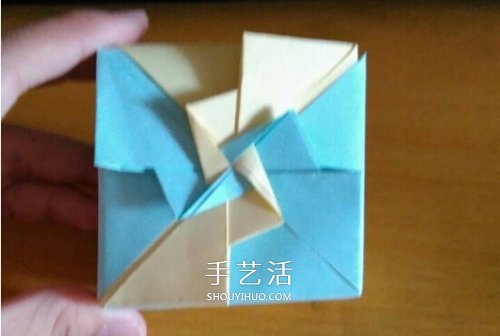 風(fēng)車盒子怎么折圖解教程 方形風(fēng)車禮盒的折法 -  rpnrmr.com