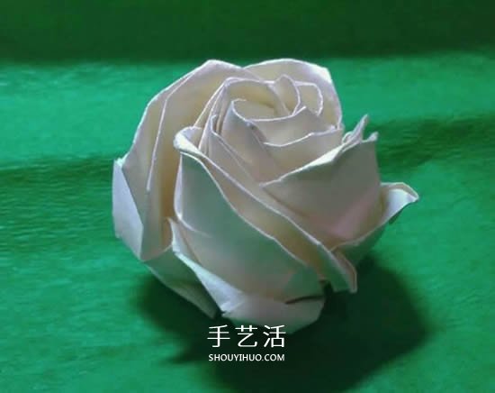 情人節(jié)前練練手 美麗紙玫瑰花的折疊步驟圖 -  rpnrmr.com