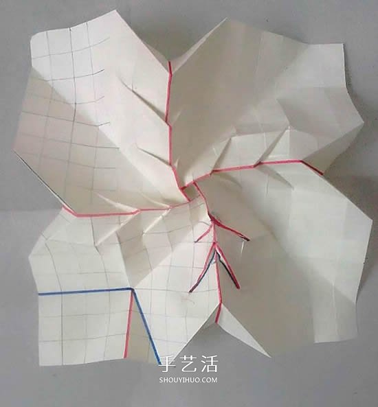情人節(jié)前練練手 美麗紙玫瑰花的折疊步驟圖 -  rpnrmr.com