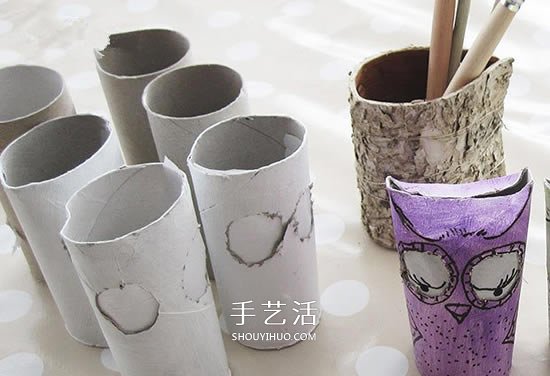 卷紙筒做燈籠的教程 萬圣節(jié)貓頭鷹燈籠制作 -  rpnrmr.com