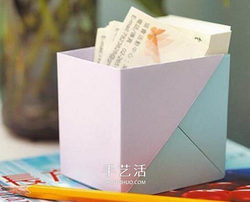 兩張紙折收納盒的方法 折紙方形雙色收納紙盒 -  rpnrmr.com