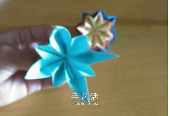 怎么折漂亮紙花 手工折紙八角星花的折法圖解 -  rpnrmr.com