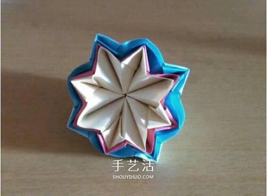 怎么折漂亮紙花 手工折紙八角星花的折法圖解 -  rpnrmr.com